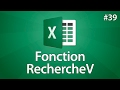 Excel 2016 - RechercheV - Formule de traitement des données - Tuto #39