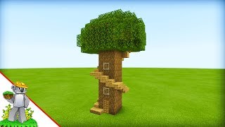 Minecraft Tutorial: How To Make The Easiest Tree House Ever Made
