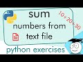 Sum Numbers from Text File | Simple Tutorial | #Shorts