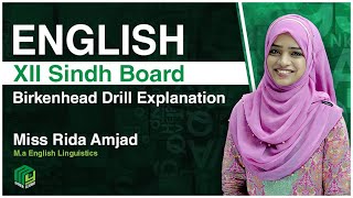 Birkenhead Drill Questions \u0026 Answers | Sindh Board | Miss Rida Amjad | My Inter Academy |