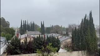 رقص قشنگ ژاله و باران در لس آنجلس Hail and rain dance in Los Angeles(1)