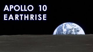 Apollo 10 EARTHRISE - Stabilized \u0026 Real Speed (1969/05/22) [HD source]