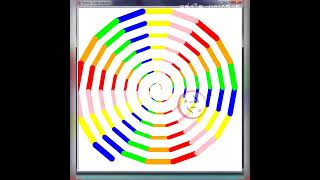 Draw Multiple Color Circle in Python Using Turtle | Python Turtle Code | #shorts #turtle