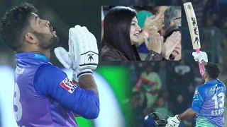 PSL 9 | Usman Khan Century Celebration | Karachi Kings vs Multan Sultans | Match 19 | M1Z2A