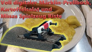 Modellbahn Börse Schwieberdingen mit einzigartigem Märklin Prellbock & Minas Spielzeug Kiste