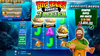 MORENO SLOT ONLINE 🔴 - Una partita alla Nuova BIG BASS BONANZA 3 REELER 🎣🎰 con Acquisti SUPER BONUS💶