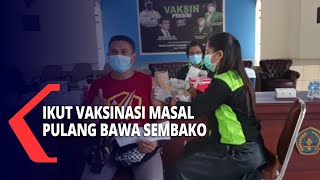 Vaksinasi Masal Berhadiah Sembako