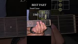 BEST PART by Daniel Caesar|Easy Tutorial!! #guitar #tutorial