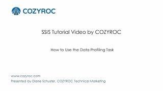 How to use the Data Profiling Task. #SSIS tutorials by COZYROC
