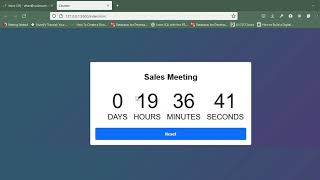 7. Showing the Complete Screen of Countdown timer | JavaScript Countdown Project Tutorial