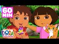 Dora's Daring Rainforest Rescues! 🦋 1 Hour | Dora the Explorer | Nick Jr.
