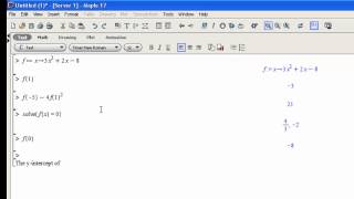 Function Basics in Maple