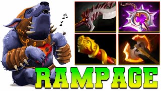 Rampage + 28 Kills Ursa Dota 2 Carry Safelane Monster Pro Gameplay Build Guide 7.37