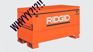 RIDGID 48R-OS STORAGE CHEST Concrete Floor Install