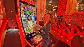 Watch My Wife Get A HANDPAY On The NEW Phoenix Link Slot!