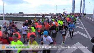 marathon de bordeaux 2016 - passage pont de Chaban Delmas