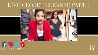 Client Closet Cleanse Part 1 | Live with Lauren