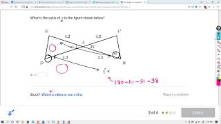 Find angles in congruent triangles : Khan Academy