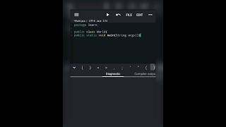 Java program to print Hello World #youtubeshorts #youtube