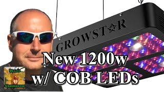 GROWSTAR 1200w CREE COB LED  Indoor Plant Grow Light: First Look + Par Test \u0026 Foot Candles Measured