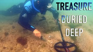 Found Money & Jewelry UNDERWATER Metal Detecting with FRISKY Dolphins Whales & a