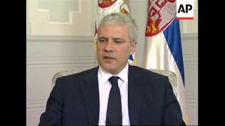 Leader Tadic says Serbia will never accept independence for Kosovo in AP intv