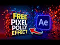 After Effects Tutorial Motion Graphics CC Pixel Polly Effect Easy Shatter Broken Effect for Beginner