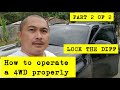 How to operate a 4WD 4 wheel drive & lock the rear differential 2 of 2 video 2020 Toy Hilux Conquest