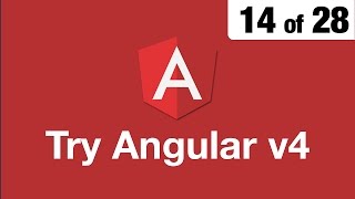 Try Angular v4 // 14 of 28 // Angular Click Events