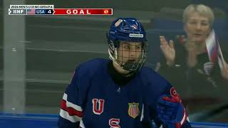 USA Shuts Out Slovakia, 9-0, to open U18 Men's Worlds