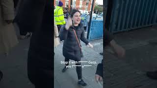 Pro-Israeli woman in London attacks people supporting Palestinians