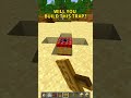 HOW TO BUILD A CHEST TRAP IN MINECRAFT 🤔🤯(WITH DUBIDUBIDU😍) #minecraft #shorts