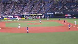 20230609【現地】ﾚﾌﾄｽﾀﾝﾄﾞのﾌｧﾝびっくり！頓宮裕真の勝ち越しソロホームラン　4回ｳﾗ　ｵﾘｯｸｽ･ﾊﾞﾌｧﾛｰｽﾞ@京ｾﾗﾄﾞｰﾑ大阪･ﾚﾌﾄ外野下段 日本生命ｾ･ﾊﾟ交流戦