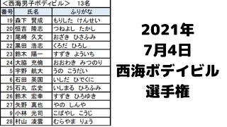 西海ボディビル＆フィジーク選手権　ライブで結果発表など　2021年7月4日