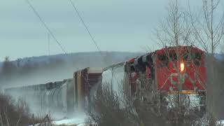 Very Very Short CN Train 406 West at Sussex, NB