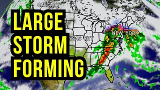 Large Winter Storm Develops and Shifts South…