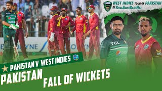 Pakistan Fall Of Wickets | Pakistan vs West Indies | 2nd ODI 2022 | PCB | MO2T