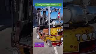 #candypainted #forklift #forkliftcertified #automobile  #oldschool #kandypaint #standingonbusiness