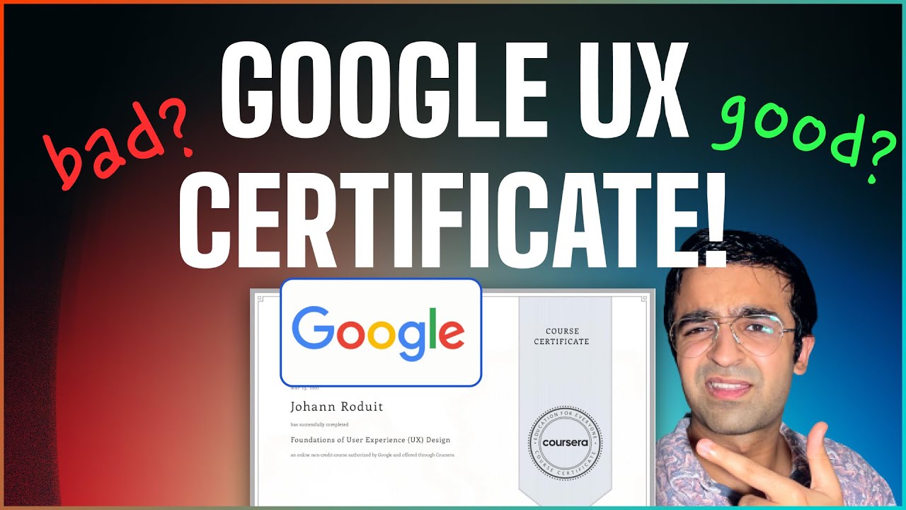 Google UX Design Certificate - Is It A Waste Of Time? + Real Students ...