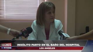 Canal 48 HD - INSOLITO PARTO EN EL BAÑO DEL HOSPITAL LOS ÁNGELES