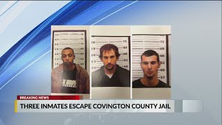 Three inmates escape from Covington County Jail