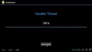 Android Handler Thread to update UI from Background
