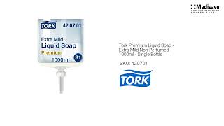 Tork Premium Liquid Soap Extra Mild Non Perfumed 1000ml Single Bottle 420701