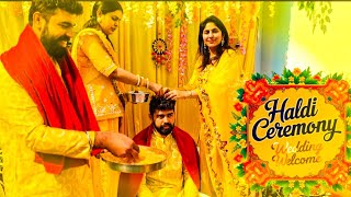 Groom haldi ceremony | दीपक की हल्दी रस्म | My New vlog 2025