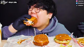 맥도날드 신메뉴 미트칠리버거 시리즈 먹방! Mcdonalds New menu Meat Chili Burger ASMR Mukbang