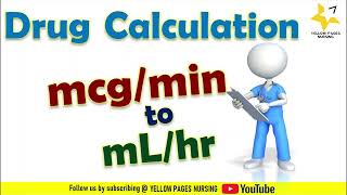 Drug calculation for Nurses | Converting mcg/min to mL/hour | Using infusion pump | PART-2