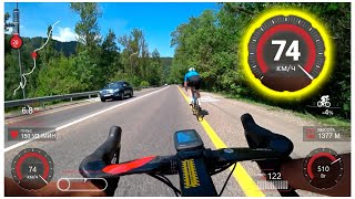 Wow! 74 km/h by bike in Almaty! 74 км/ч на велосипеде в городе Алматы!