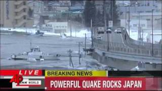 Raw Video: Earthquake Triggers Tsunami in Japan