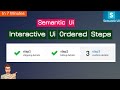 Coding semantic ui interactive steps|ui steps|horizontal steps| semantic ui steps|interactive steps