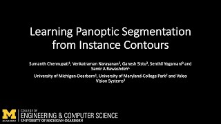 Learning Panoptic Segmentation from Instance Contours